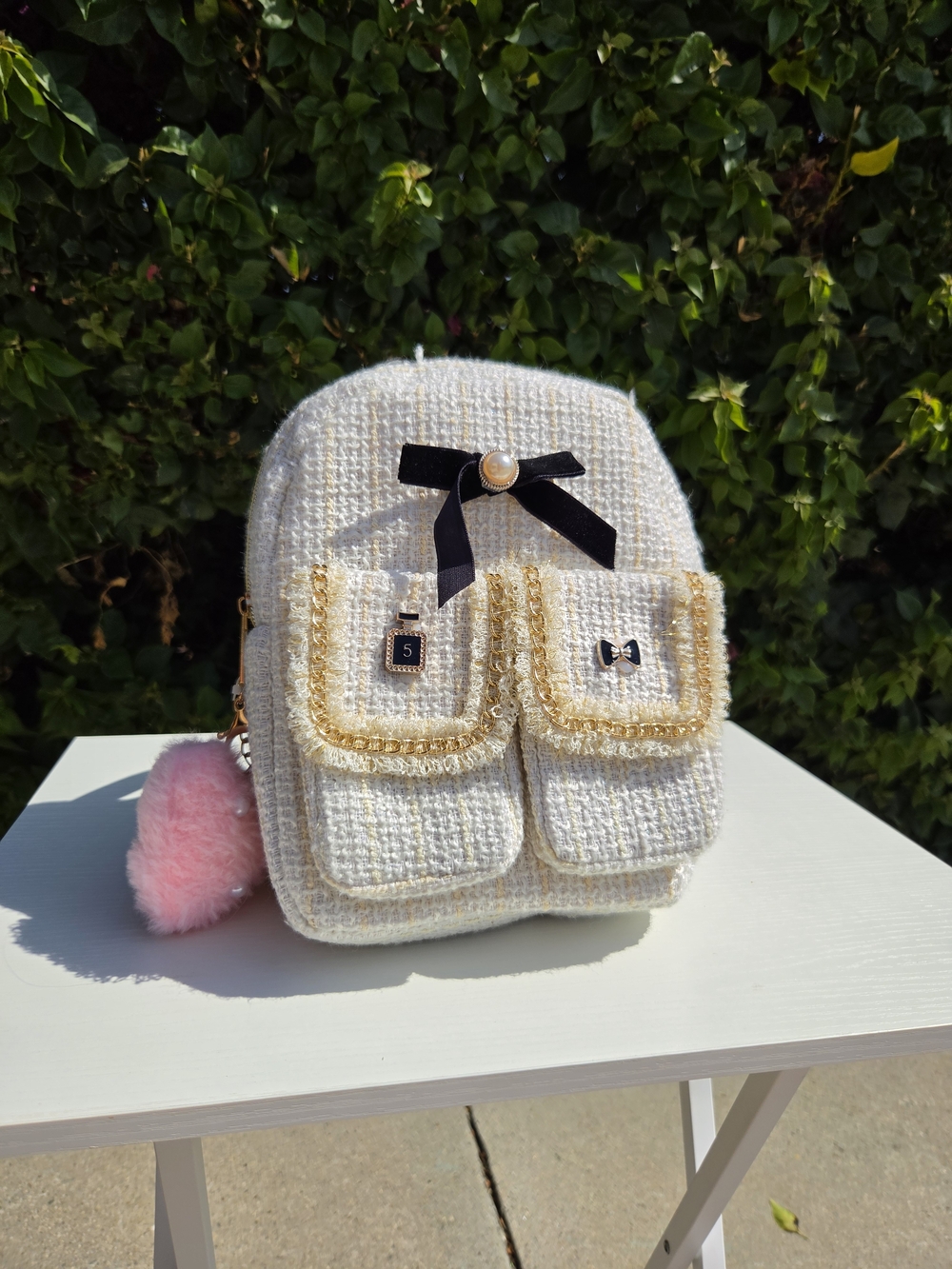 Hot Focus Stylish Beauty Mini Backpack Tweed Sold Out